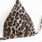 Damen Triangel-Bikini mit trendigem Animalprint und hohem Beinausschnitt R&B