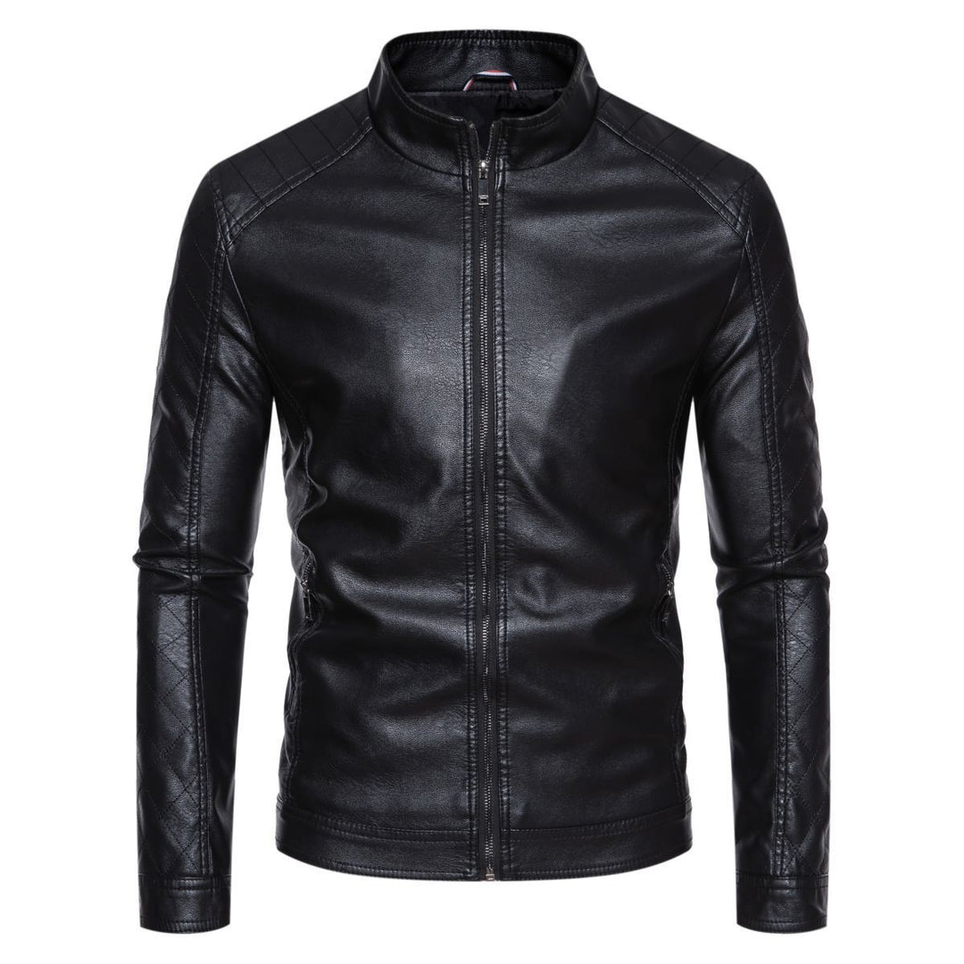 Herren jacke mit modernem Stehkragen und stylischem Steppmuster R&B