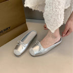 Damen Ballerina-Schuhe mit verstellbarem Schleifen-Detail R&B