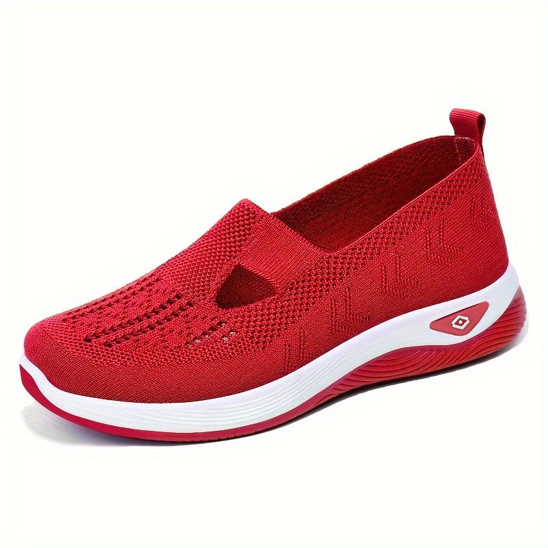 Damen Atmungsaktive Slip-On Sneakers mit elastischem Einsatz und rutschfester Sohle R&B