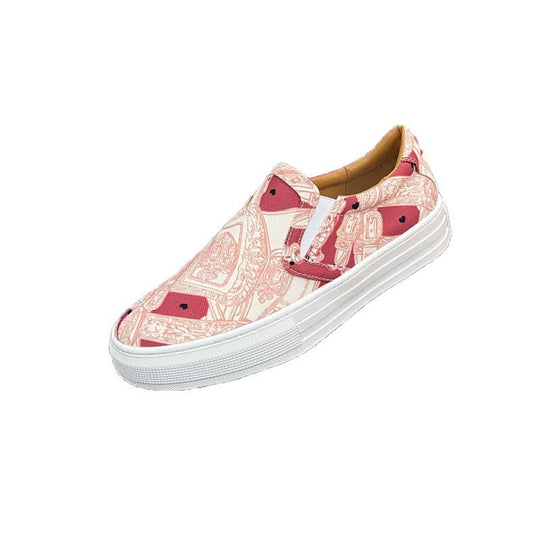 Damen Slip-On Sneaker mit verspieltem Druckdesign und komfortabler Sohle R&B