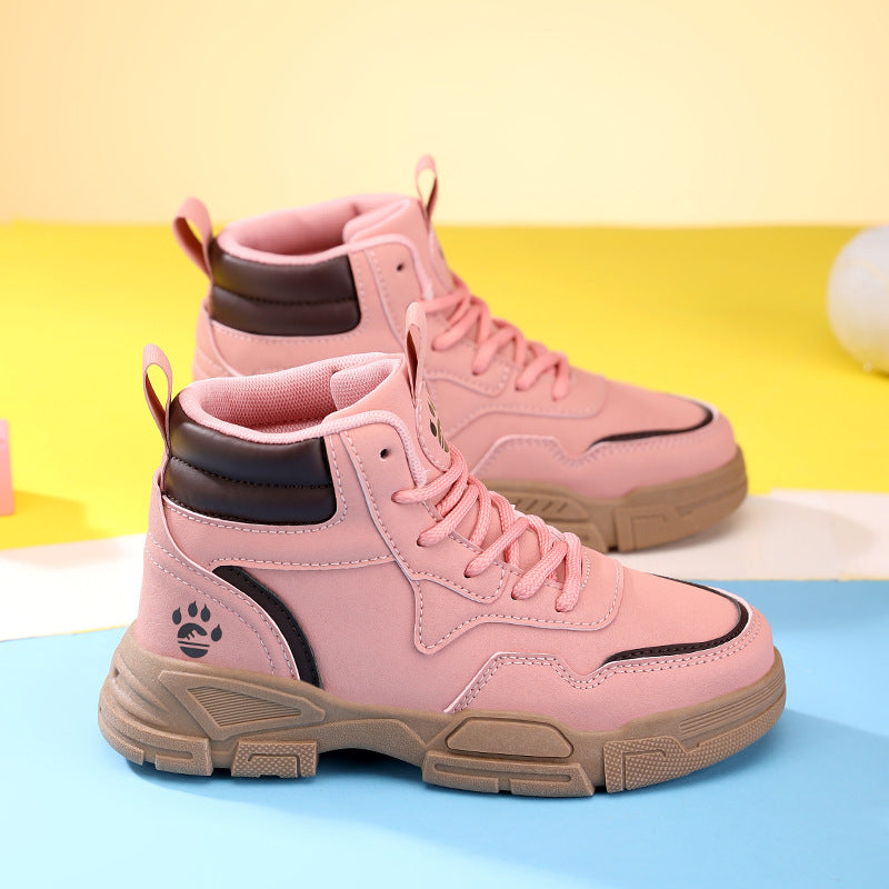 Damen modische High-Top Sneakers mit atmungsaktiver Mesh-Oberfläche und robuster Laufsohle R&B