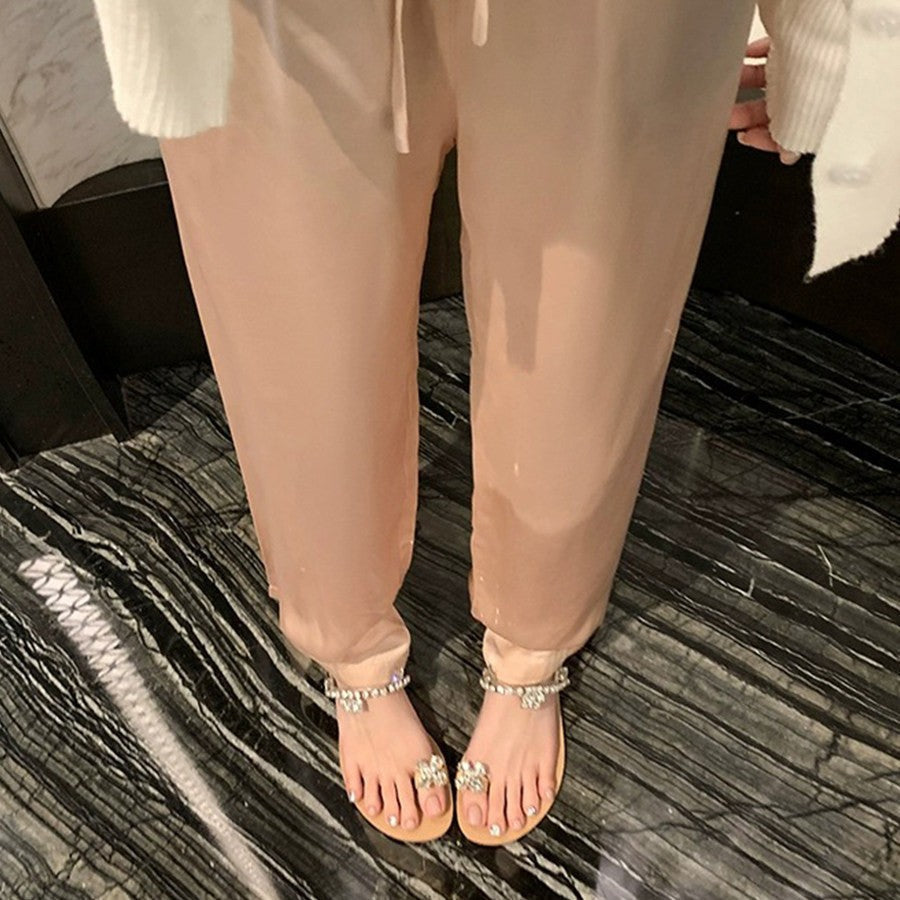 Damen Glamouröse Slippers mit funkelnden Strassdetails und komfortabler Sohle R&B