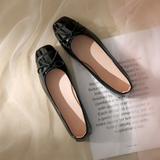 Damen Ballerinas mit zartem Schleifendetail und weichem Innenfutter R&B