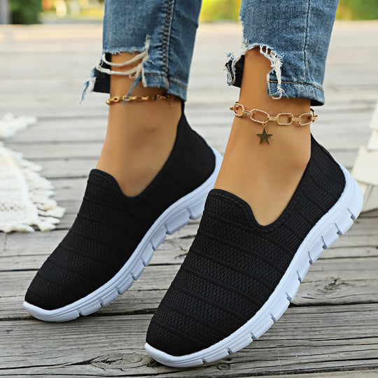 Damen Leichte Slip-On Sneakers mit atmungsaktivem Obermaterial R&B
