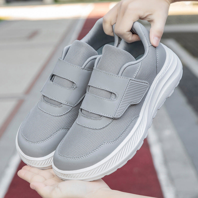 Damen Sportliche Slip-On Sneakers mit praktischem Klettverschluss und atmungsaktivem Obermaterial
