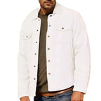 Herren Cordjacke mit utilitaristischen Details R&B