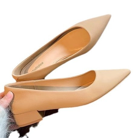 Damen elegante spitze Pumps mit glänzender Oberfläche R&B
