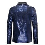 Herren eleganter Pailletten-Blazer mit modernem Schnitt und schimmernden Akzenten R&B