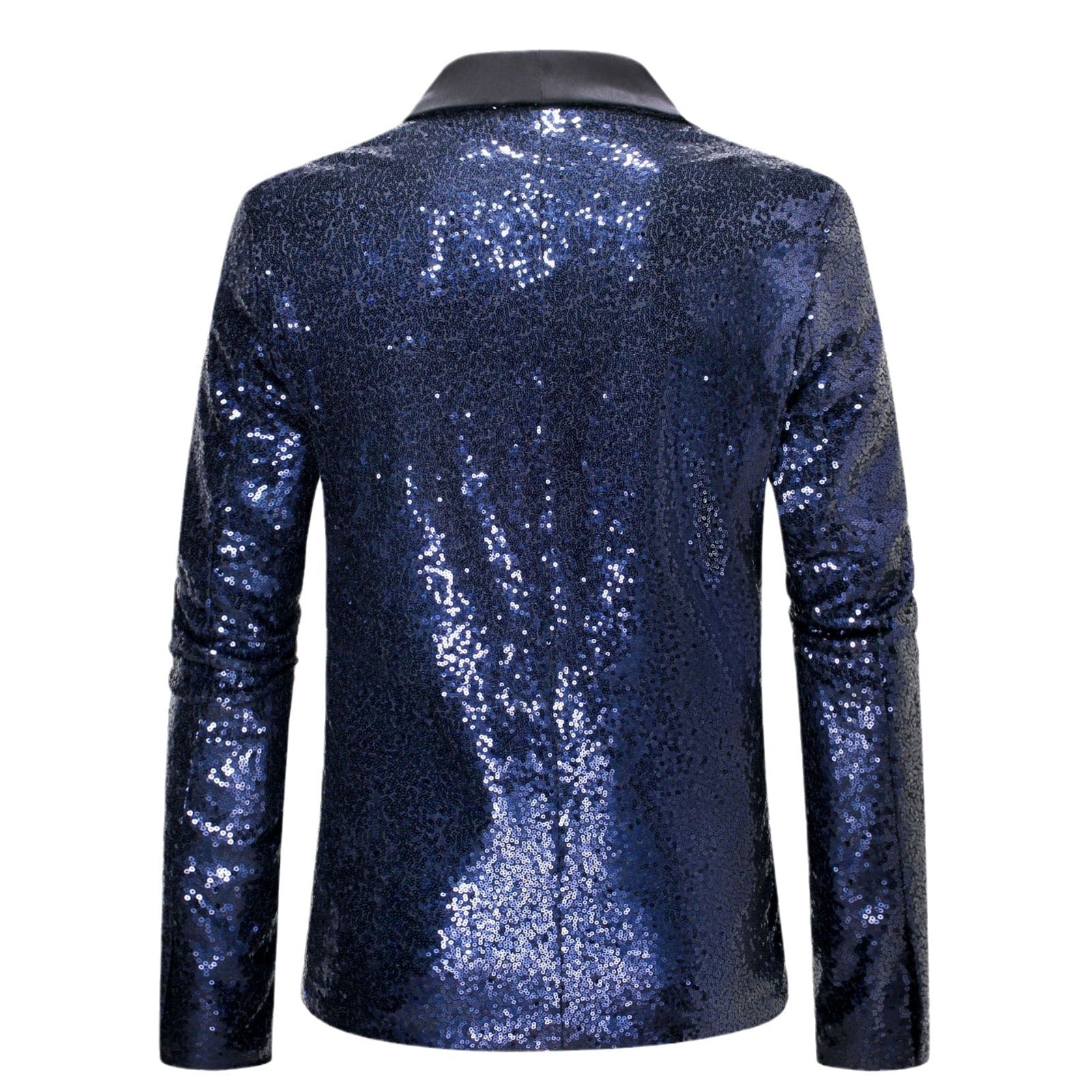 Herren eleganter Pailletten-Blazer mit modernem Schnitt und schimmernden Akzenten R&B