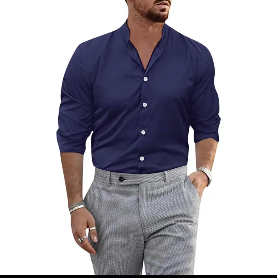 Herren lässige Hemdbluse R&B