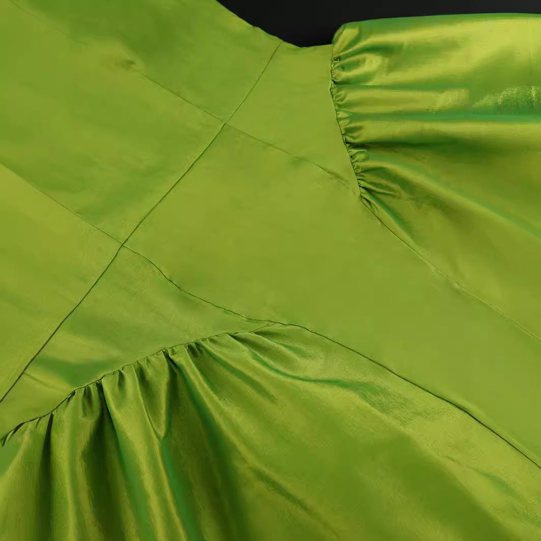 Damen Elegantes A-Linien Maxikleid mit großzügigem Rock R&B