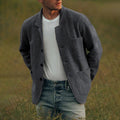 Herren lässige Wolljacke mit modernem Schnitt und praktischen Taschen R&B