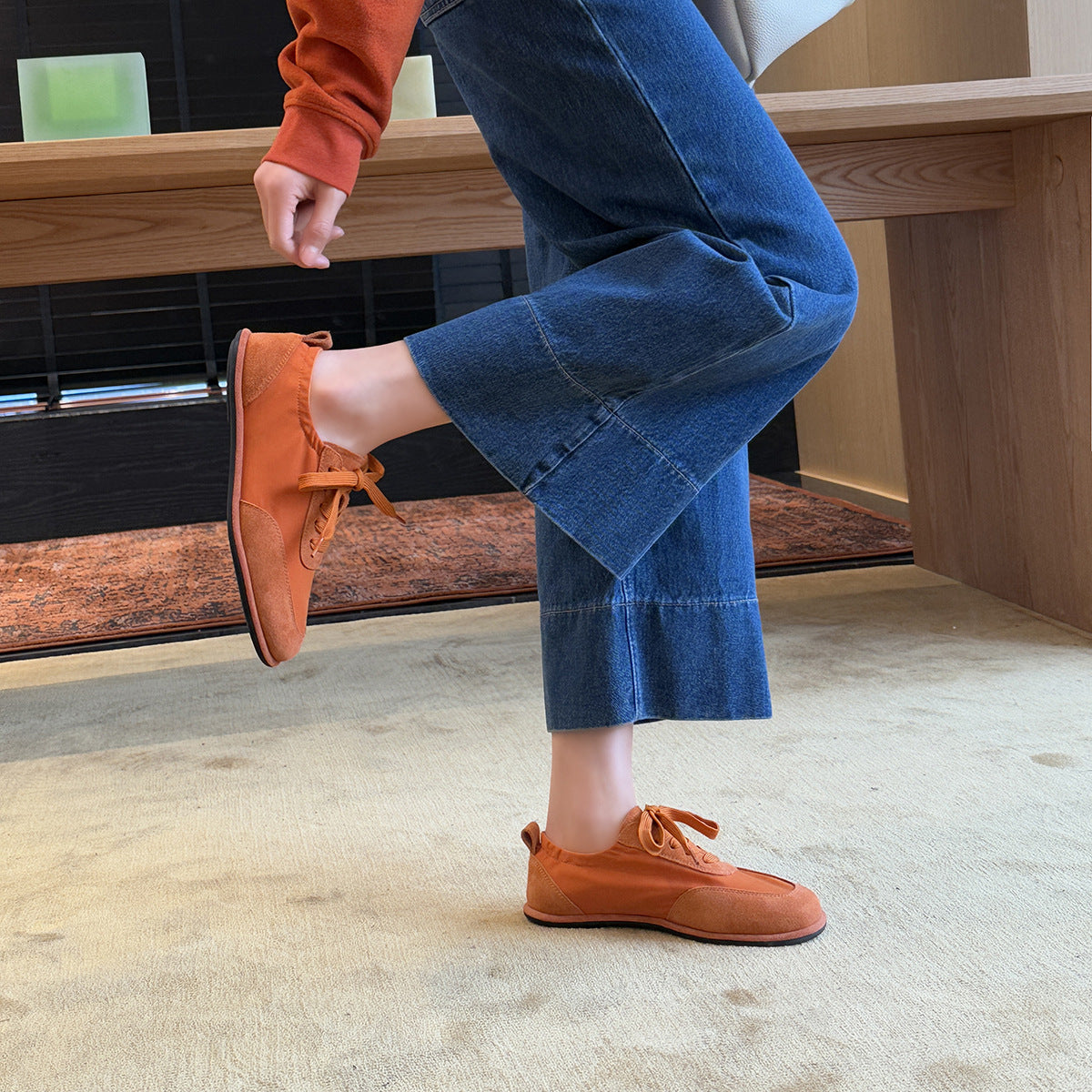 Damen Sportliche Sneakers mit dämpfender Sohle und atmungsaktivem Obermaterial