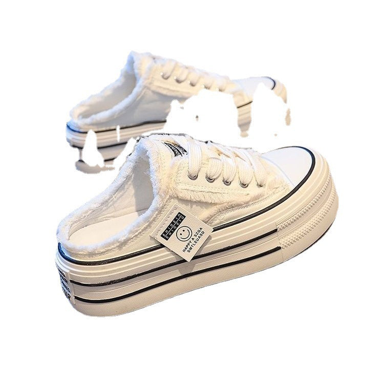 Damen Bequeme Plattform-Sneaker mit Fellfutter und sportlichem Design R&B