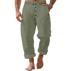 Herren lockere Strandhose mit verstellbarem Kordelzug und praktischen Seitentaschen R&B