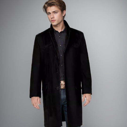 Herren klassischer Langmantel R&B