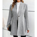Damen Elegante Tailored Jacke mit geripptem Design R&B