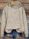 Damen Kapuzenpullover mit floralem Reliefdesign R&B