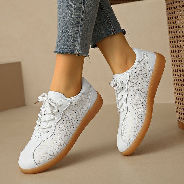 Damen modische Sneakers mit einzigartigem Musterdruck R&B