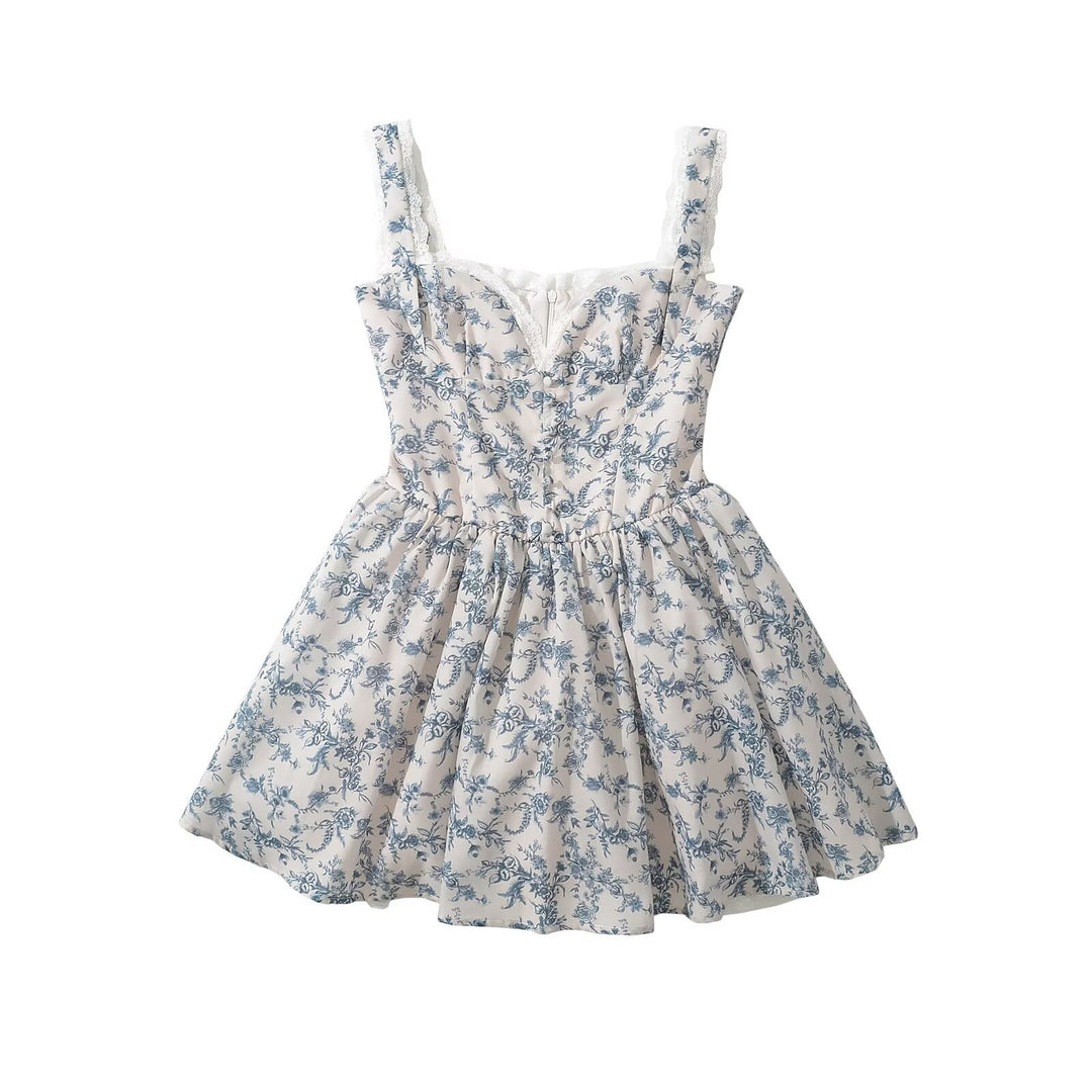 Damen Floral Design Sommerkleid R&B