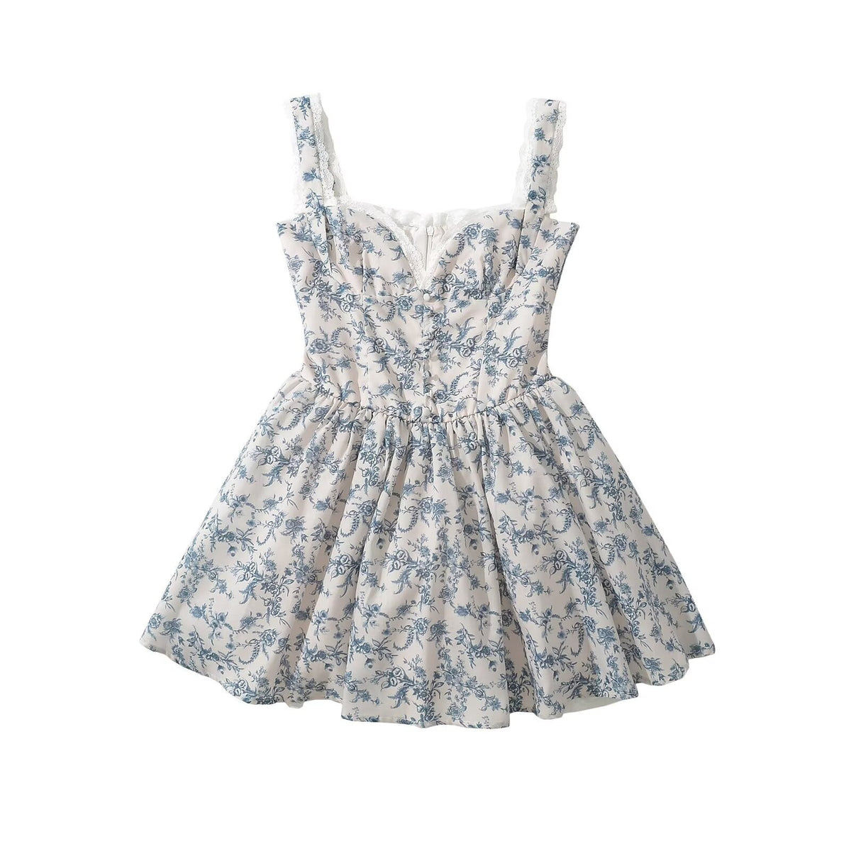 Damen Floral Design Sommerkleid R&B