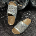 Damen Glamouröse Sandalen mit funkelndem Strassbesatz R&B