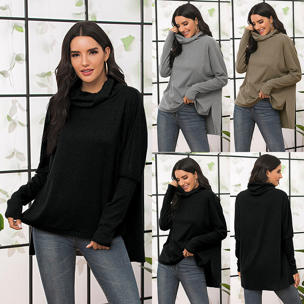 Damen lässiges Longsleeve mit Kapuze R&B