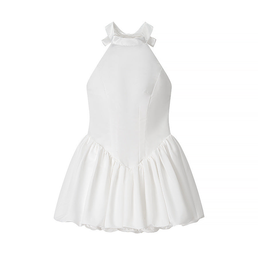 Damen Ballettkleid mit offenem Rücken und schwingendem Rock R&B