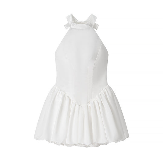 Damen Ballettkleid mit offenem Rücken und schwingendem Rock R&B