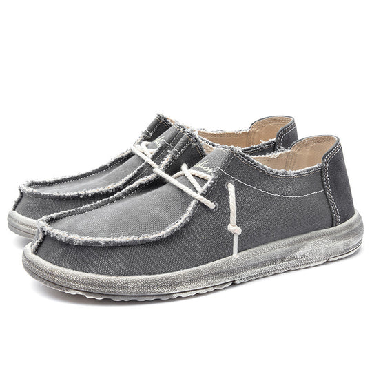 Damen lässige Segelschuhe aus strapazierfähigem Denim-Material R&B
