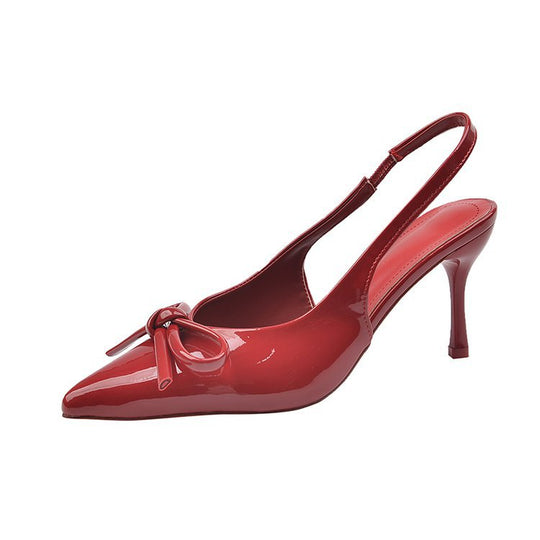Damen Slingback Pumps mit elegantem Schleifenakzent R&B