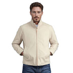 Herren sportliche Utility-Jacke mit wärmendem Innenfutter und stylischem Kragen R&B