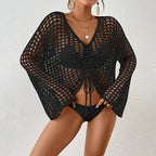 Damen luftiges Strandüberwurf R&B