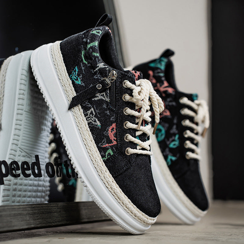 Damen Sportliche Sneaker mit einzigartigem grafischem Muster und dämpfender Sohle R&B