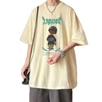 Damen oversized T-Shirt mit grafischem Print und lässigem Schnitt