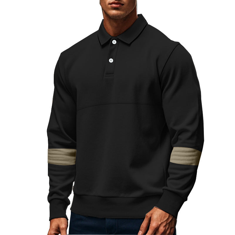 Herren lässiges Poloshirt mit atmungsaktivem Stoff und praktischen Details R&B