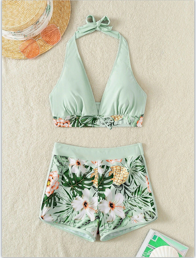 Damen Hochwertiges Bikini-Set mit modischem Tanga und verstellbaren Trägern R&B