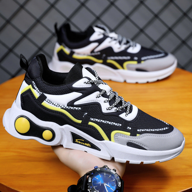 Damen Sportliche Chunky Sneakers mit atmungsaktiver Oberflächenstruktur R&B
