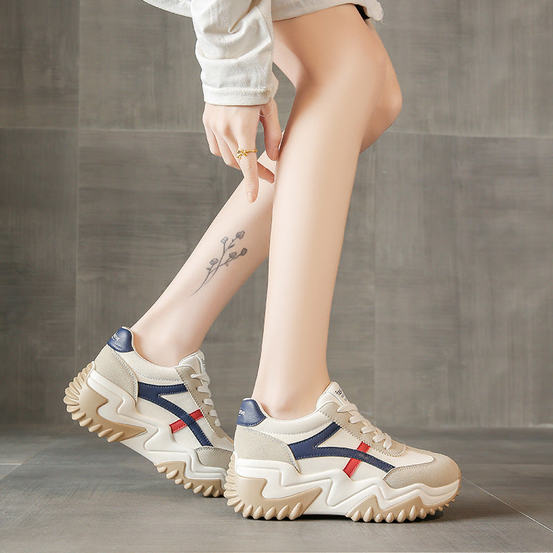 Damen sportliche Chunky Sneakers mit dämpfendem Sohlenprofil R&B