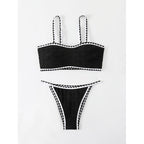 Damen Bikini-Set mit raffinierter Struktur und verstellbaren Trägern R&B