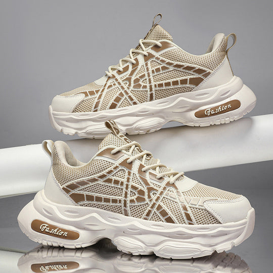 Damen Sportliche und moderne Sneaker mit atmungsaktiver Mesh-Oberfläche und dämpfender Sohle R&B