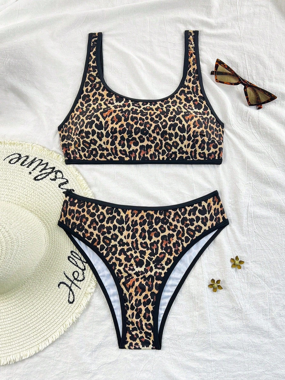 Damen Bikini-Set mit trendigem Leopardenmuster R&B