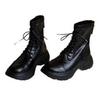 Damen Schnürstiefel mit rutschfester Sohle und probatem Reißverschluss R&B