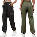 Damen Cargo-Hose mit elastischem Bund und praktischen Taschen R&B