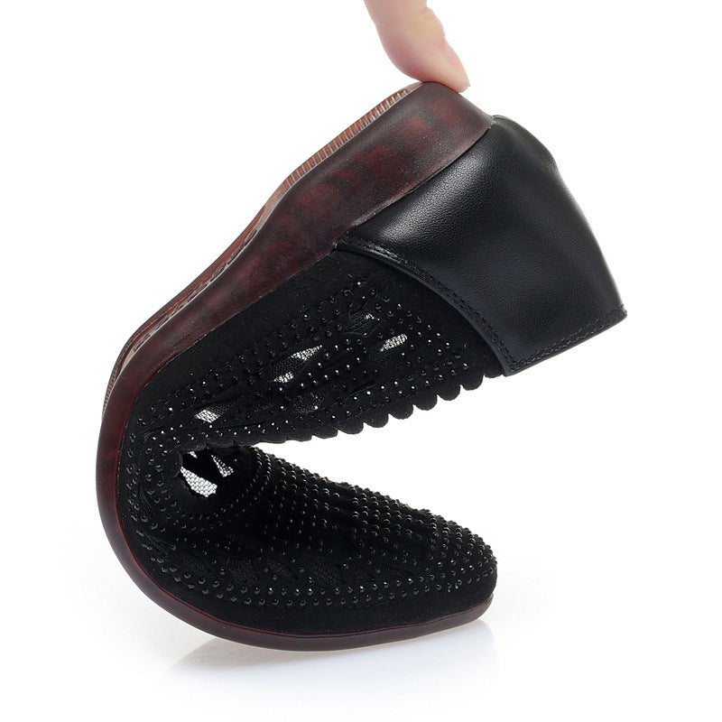 Damen Elegante Ballerinas mit modischem Cut-Out-Design und funkelnden Strassdetails R&B