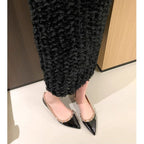 Damen elegante spitze Ballerinas mit glamourösen Verzierungen R&B