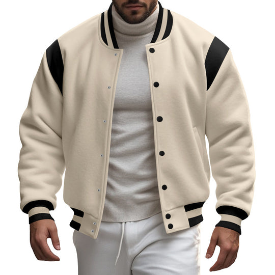 Herren sportliche Collegejacke R&B
