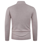 Herren Strukturierter Pullover mit ZIP-Kragen R&B