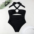 Damen Eleganter Einteiler Badeanzug mit Cut-Out-Details